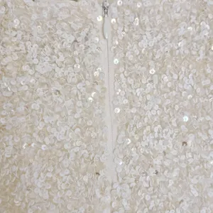 Retrofête Nikki Sequin Dress in White‎ Size XS Bridal Long Sleeve Mini thumbnail 12