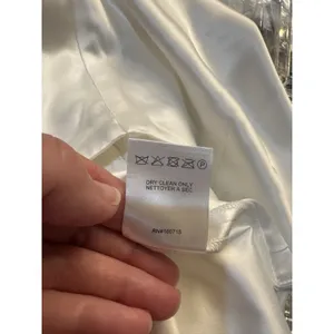 Retrofête Marilyn Tulip Miniskirt White Size XL White Faux Wrap Ruched Satin thumbnail 13