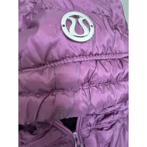 Lululemon 800 Fill Down Jacket Womens Small Hooded Purple Puffer Lightweight thumbnail 4