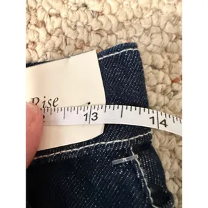 NWT Abercrombie & Fitch Denim Micro Mini Skirt Size 23 Dark Wash Y2K Indie thumbnail 7