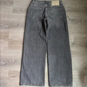 One teaspoon Jackson Mid Waist Wide Leg Denim Jeans - Charcoal Black 27 thumbnail 3