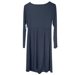 NWT Old Navy Maternity Black Crepe Fit & Flare Dress Sz M‎ thumbnail 4