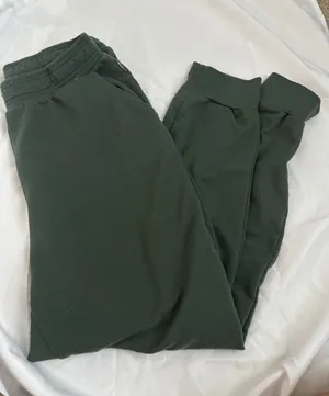 Eddie Bauer Lounge Womens Small Forest Green Jogger Sweatpants Soft Fleece Pants thumbnail 1