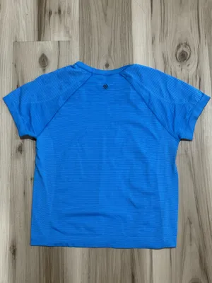 Athleta Momentum Seamless Tee Blue Women’s Medium thumbnail 2