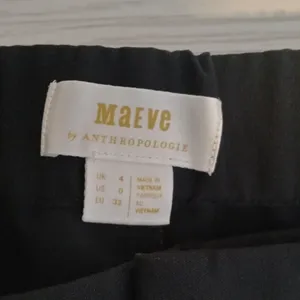 Anthropologie maeve women's black work career business pants size 0 thumbnail 4