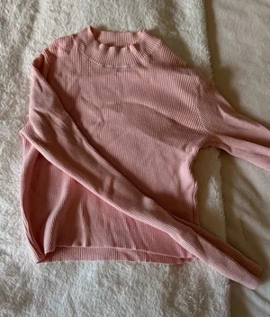 Pink High Neck Brandy Melville Long Sleeve thumbnail 1