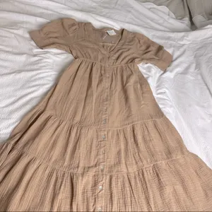 Boutique Women's Dress (HYFVE) Boho Sz M Light Brown/clay NWT thumbnail 1
