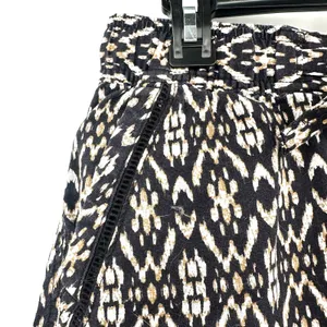 Eddie Bauer Size‎ Medium Black Brown Abstract Drawstring Pockets Summer Casual thumbnail 3