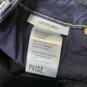Paige Hoxton Ankle Ultra Skinny Jeans in Dark Wash thumbnail 9
