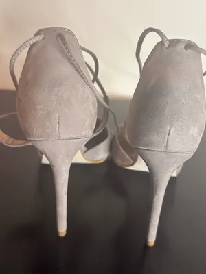 Steve Madden Raela Suede Lace-Up Pointed Toe Heels in Taupe thumbnail 4