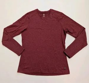 Rei Co Op Base Layer Womens Sz L Red Outdoor Hiking Gorpcore Long Sleeve Shirt thumbnail 1