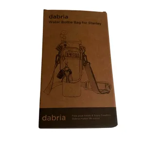 Dabria Water Bottle Carrier Bag w/ Phone Pocket Stanley 40oz Tumbler Neoprene Bl thumbnail 6