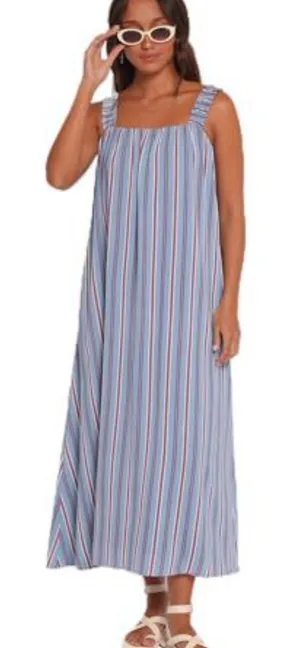 Petal and Pup NWT Alessandra Maxi Dress - Blue Stripe-oversized XS fits M/L thumbnail 1