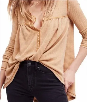 Free People Kai Thermal Henley Top XS thumbnail 1