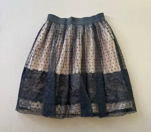 Morgan & Co Sheer Floral Lace Skirt thumbnail 5