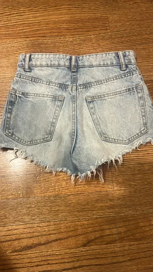 Jean Shorts ZARA High-Waisted thumbnail 2