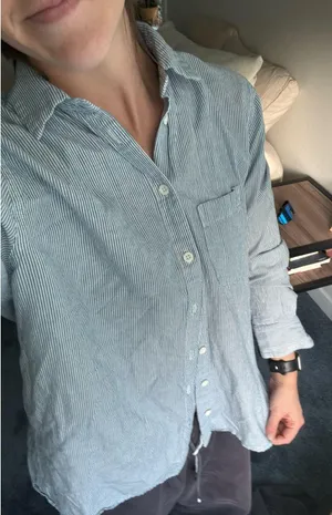 Madewell Button-Up Striped Top thumbnail 1