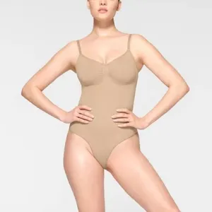 SKIMS Cream Seamless Sculpt Brief Bodysuit Size‎ Medium NWOT thumbnail 1