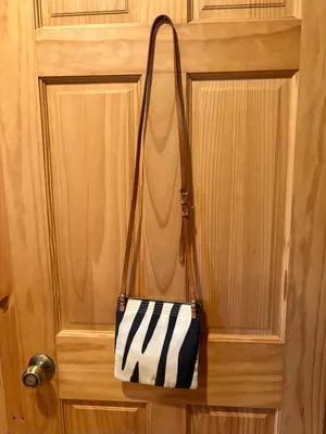 Dooney & Bourke Zebra Print Triple Zip Crossbody Bag thumbnail 3