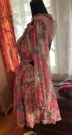 Floral Cut Out Dress Multi Size M thumbnail 3