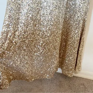 Lulus Infinite Dreams Ombre Sequin Trumpet Maxi Dress Gown Gold/Silver thumbnail 12