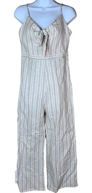 Olivaceous linen blend jumpsuit‎ thumbnail 1