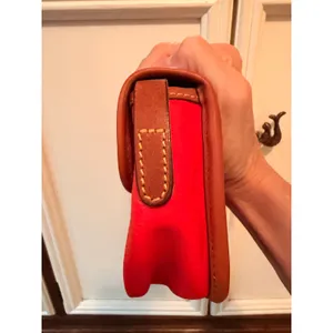 Dooney & Bourke Crossbody Bag Women Small Red Pebbled Leather Vintage Classic thumbnail 4