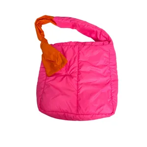Caraa Sport Fractus Orange Pink Quilted Shoulder Bag Purse thumbnail 2