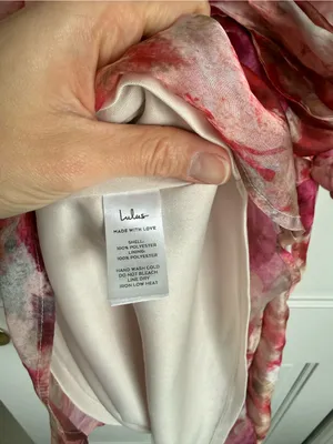 Lulus Darling Aura Pink Floral‎ Organza Babydoll Mini Dress XL thumbnail 7