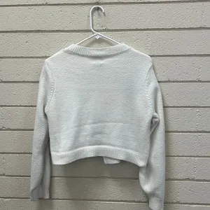 Princess Polly White Cardigan Sweater size XS/S thumbnail 2