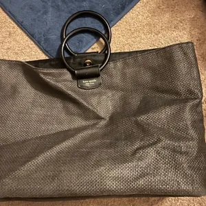 Kate spade woven hold all large tote‎ thumbnail 3
