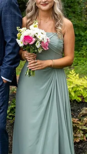 JJ's House Sage Green Bridesmaid Dress thumbnail 1