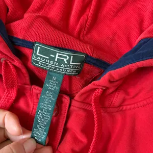 Like new Ralph Lauren Active women Red Hooded Jacket size M thumbnail 6