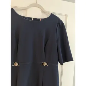 Tommy Hilfiger Women's Elbow Sleeve Fit & Flare Navy Blue Dress Sz 12 thumbnail 10