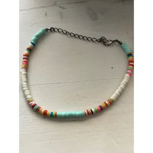 Set‎ of 2 Beaded anklets Colorful Disc Beads Pearl Navy Seed Beads thumbnail 2