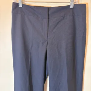 Ann Taylor Signature‎ Fit Wide Leg Dress Pants Size 6 Navy Blue thumbnail 2