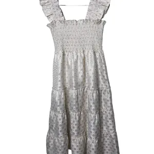 Hill House The Ellie The Bridal Nap Dress in Ivory gold Jacquard sz S thumbnail 6