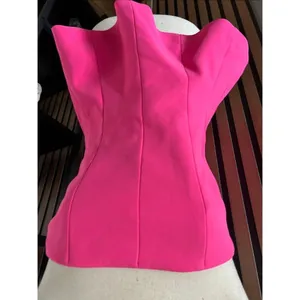 Zara pink corset top size M cute going out shirt NWT thumbnail 5