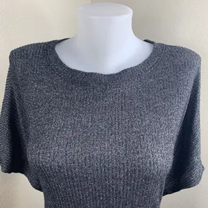 Urban Outfitters Gray Short Sleeve Stretchy Tie Back Or Front Dress Sz M thumbnail 3