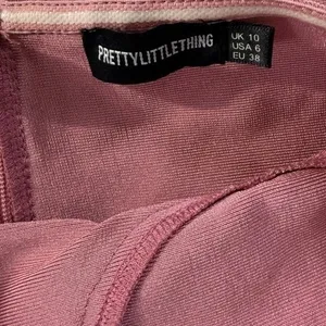 PrettyLittleThing Womens Dusty Pink Strapless Bandage‎ Ruffle Midi Dress Size 6 thumbnail 9