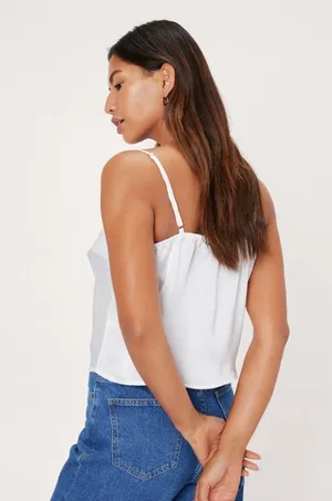 White Cowls Life Satin Cami thumbnail 2