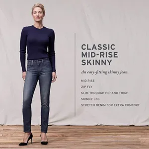 Levi’s Classic Mid Rise Skinny Jeans Light Wash Stretch W28 L30 Size 6 thumbnail 2