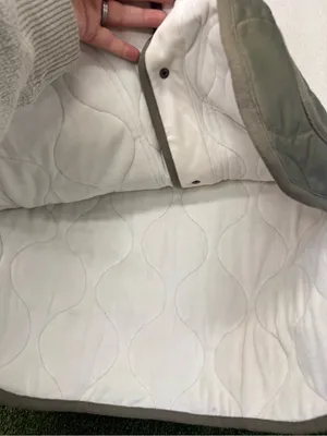 Abercrombie & Fitch Sherpa Quilted Jacket‎ Button Down Olive Green Teddy S thumbnail 6