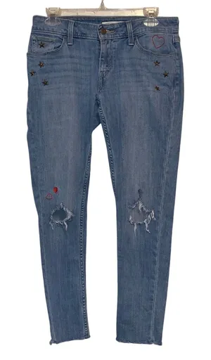 Levi’s 535 Super Skinny‎ Distressed Denim Jeans thumbnail 1