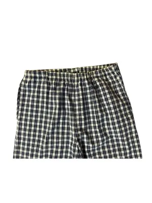 Handmade Navy Plaid Pants Women's XS/Petite Small? Elastic Waist Hand Pockets Us thumbnail 5