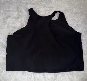 Old Navy Black Athletic Razorback Tank with Built In Bra size 3X Plus thumbnail 1