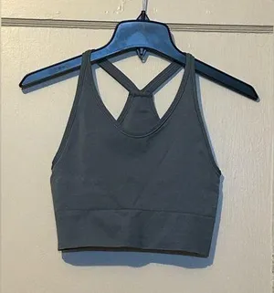 Cropped Tank Top | Size: M | Blue thumbnail 1