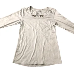 Reebok (M) Gray Long Sleeve Back Cut Out Detail Athletic Exercise Top Tee Shirt thumbnail 7