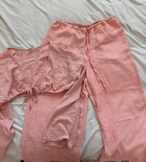 Textured Linen Summer Trouser Pants And Matching Top thumbnail 1