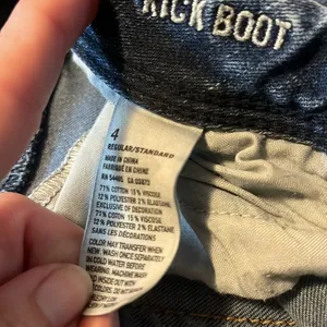 American Eagle Women’s Kick Boot size 4 denim jeans in GUC. thumbnail 2